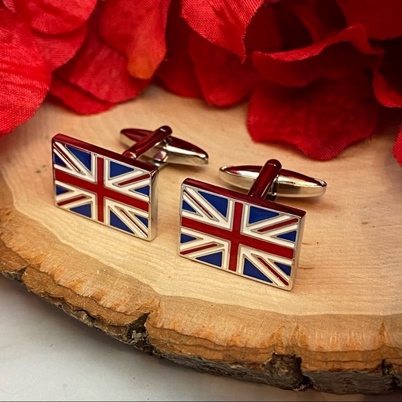 Union Jack United Kingdom Flag Cufflinks - Picture 6 of 16